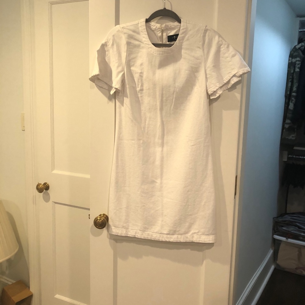White jean dress
